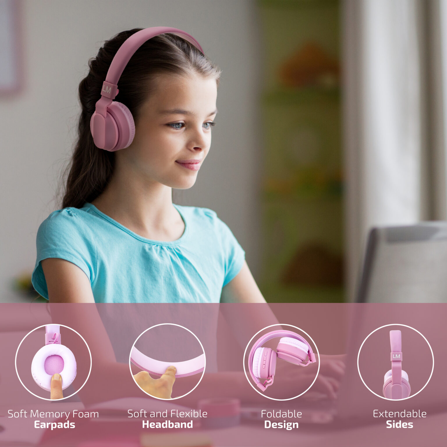 Kind Headphones Pink 4 (1)